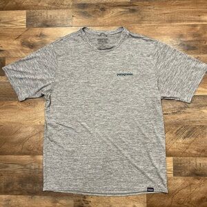 Patagonia Heather Gray Short Sleeve Cool Tee